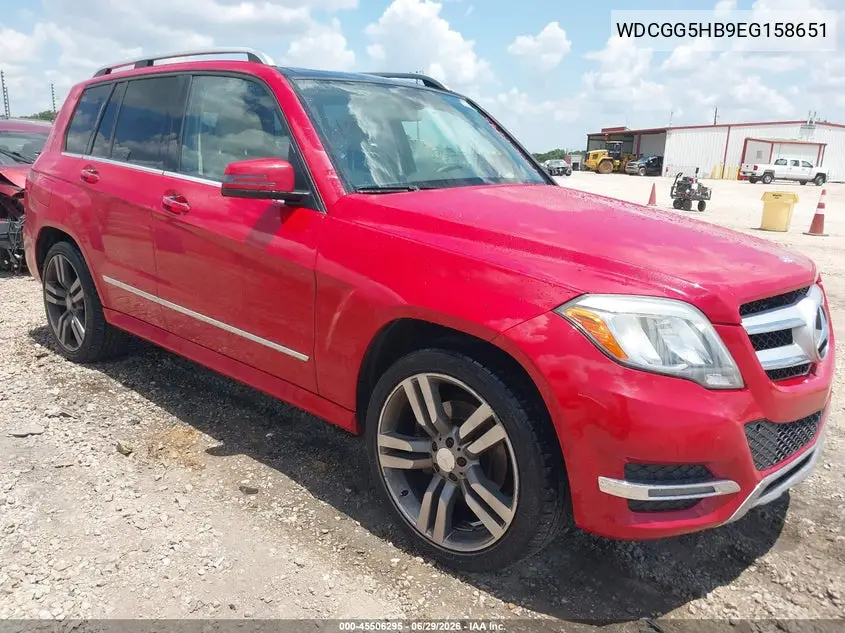 2014 Mercedes-Benz Glk 350 VIN: WDCGG5HB9EG158651 Lot: 45506295