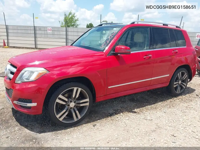 2014 Mercedes-Benz Glk 350 VIN: WDCGG5HB9EG158651 Lot: 45506295