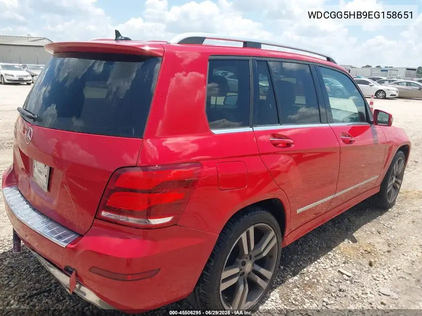 2014 Mercedes-Benz Glk 350 VIN: WDCGG5HB9EG158651 Lot: 45506295