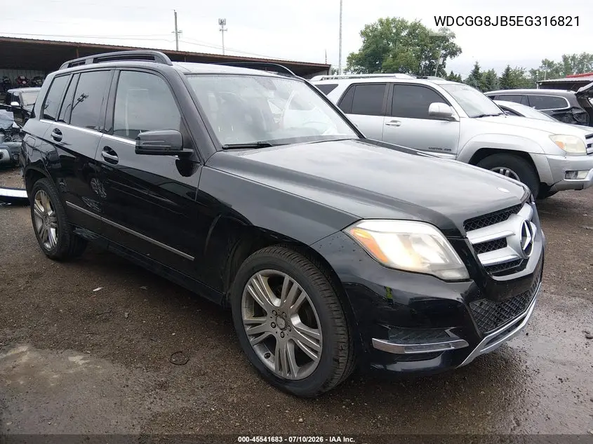 2014 Mercedes-Benz Glk 350 4Matic VIN: WDCGG8JB5EG316821 Lot: 45541683