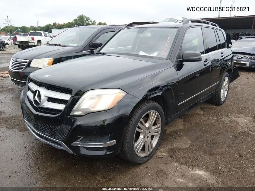 2014 Mercedes-Benz Glk 350 4Matic VIN: WDCGG8JB5EG316821 Lot: 45541683