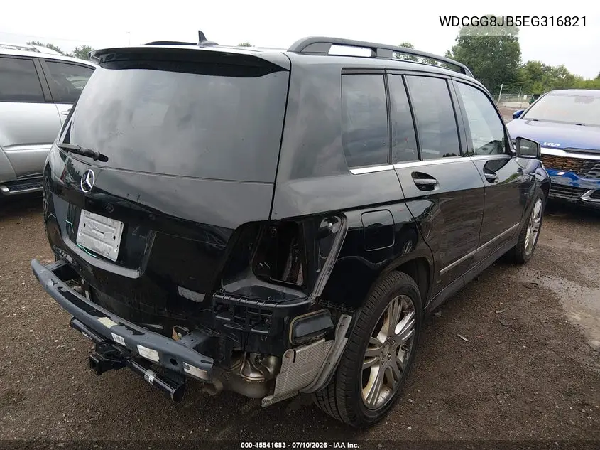 2014 Mercedes-Benz Glk 350 4Matic VIN: WDCGG8JB5EG316821 Lot: 45541683