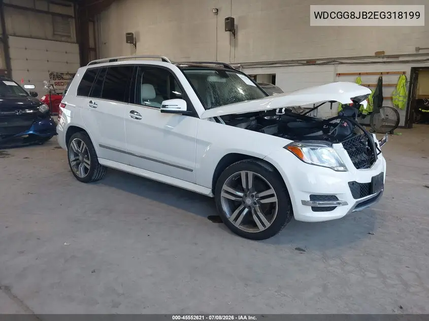 2014 Mercedes-Benz Glk 350 4Matic VIN: WDCGG8JB2EG318199 Lot: 45552621