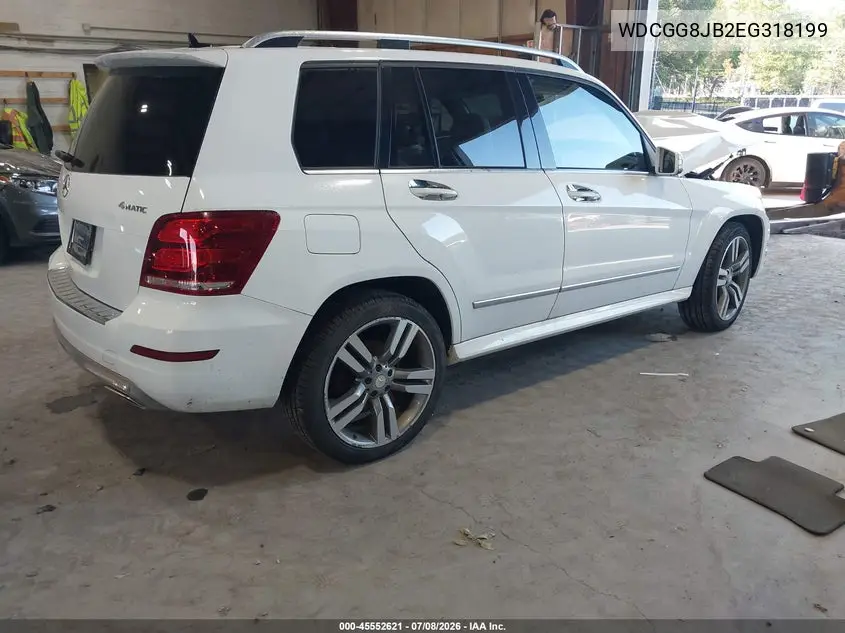 2014 Mercedes-Benz Glk 350 4Matic VIN: WDCGG8JB2EG318199 Lot: 45552621