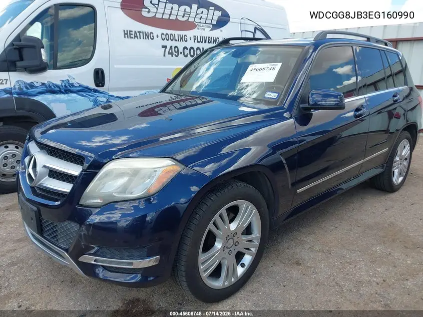 2014 Mercedes-Benz Glk 350 4Matic VIN: WDCGG8JB3EG160990 Lot: 45608748