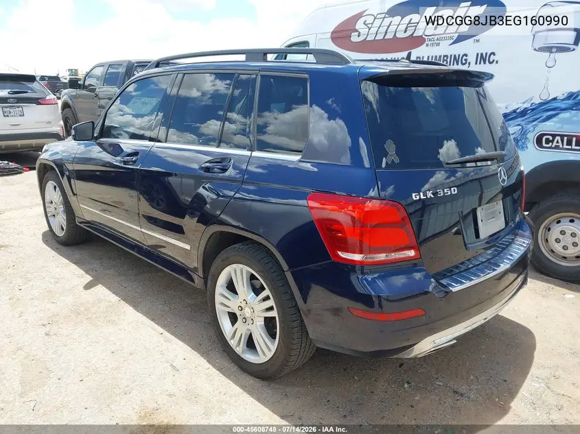 2014 Mercedes-Benz Glk 350 4Matic VIN: WDCGG8JB3EG160990 Lot: 45608748