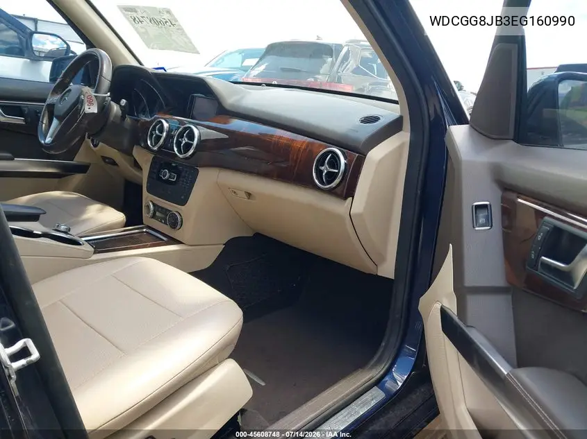 2014 Mercedes-Benz Glk 350 4Matic VIN: WDCGG8JB3EG160990 Lot: 45608748