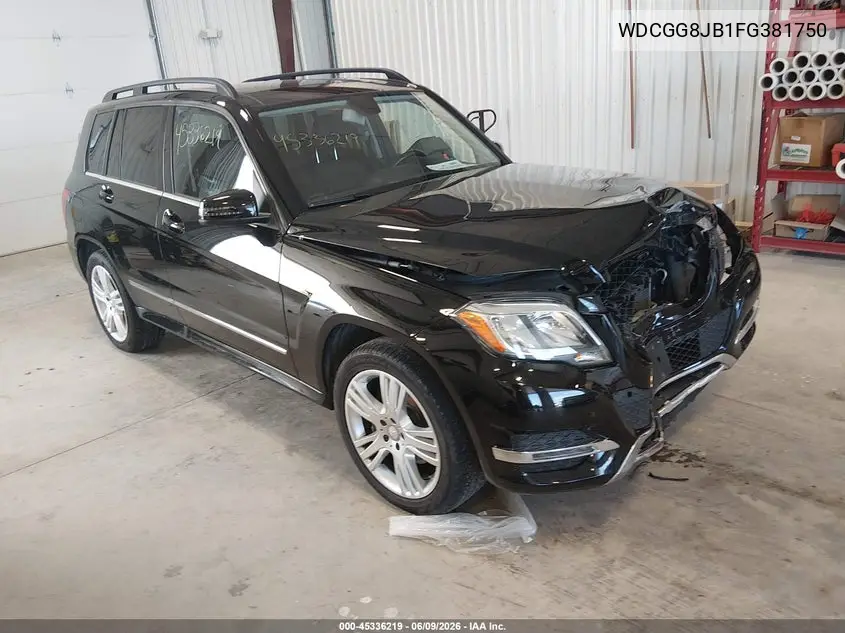 2015 Mercedes-Benz Glk 350 4Matic VIN: WDCGG8JB1FG381750 Lot: 45336219