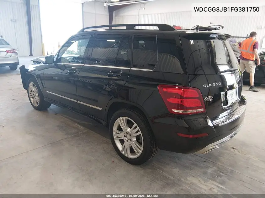 2015 Mercedes-Benz Glk 350 4Matic VIN: WDCGG8JB1FG381750 Lot: 45336219