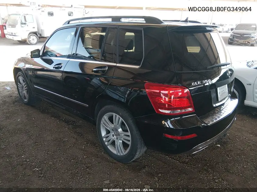 2015 Mercedes-Benz Glk 350 4Matic VIN: WDCGG8JB0FG349064 Lot: 45400040