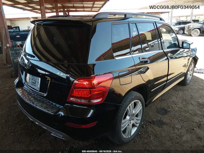 2015 Mercedes-Benz Glk 350 4Matic VIN: WDCGG8JB0FG349064 Lot: 45400040