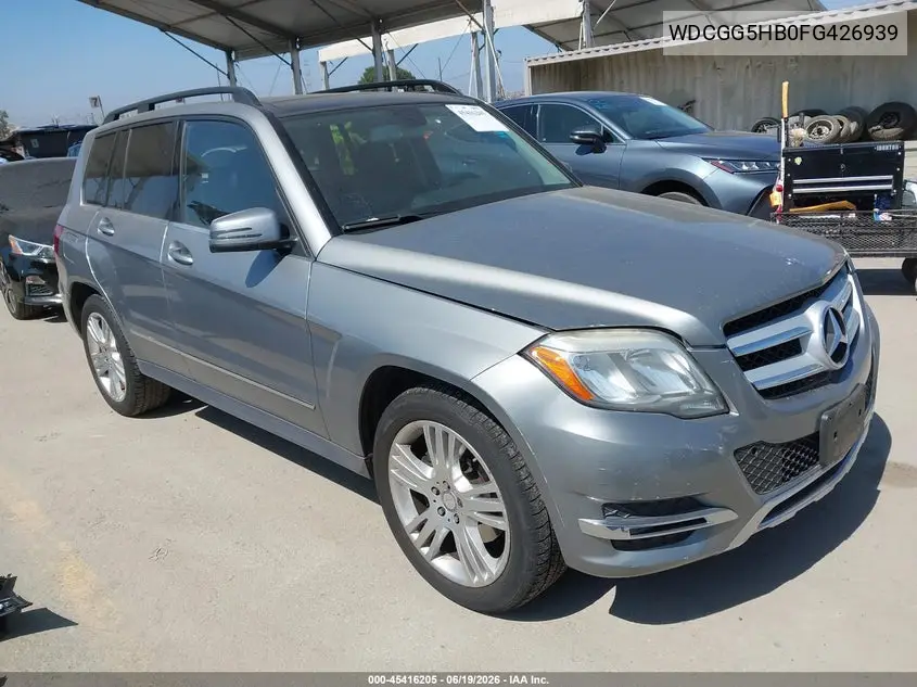 2015 Mercedes-Benz Glk 350 VIN: WDCGG5HB0FG426939 Lot: 45416205