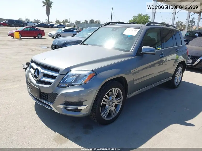 2015 Mercedes-Benz Glk 350 VIN: WDCGG5HB0FG426939 Lot: 45416205