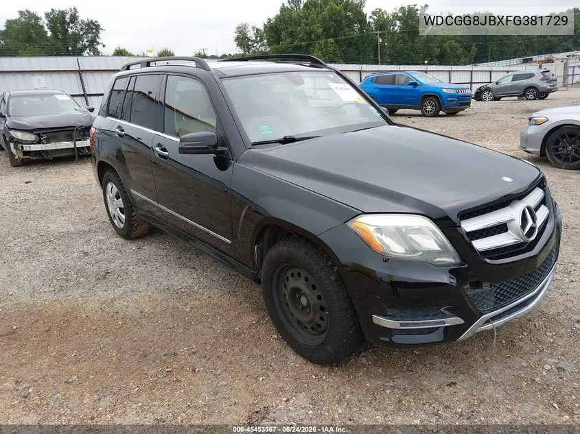 2015 Mercedes-Benz Glk 350 4Matic VIN: WDCGG8JBXFG381729 Lot: 45453867