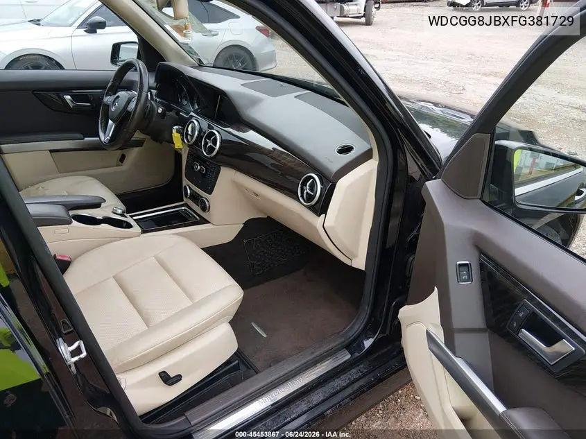 2015 Mercedes-Benz Glk 350 4Matic VIN: WDCGG8JBXFG381729 Lot: 45453867