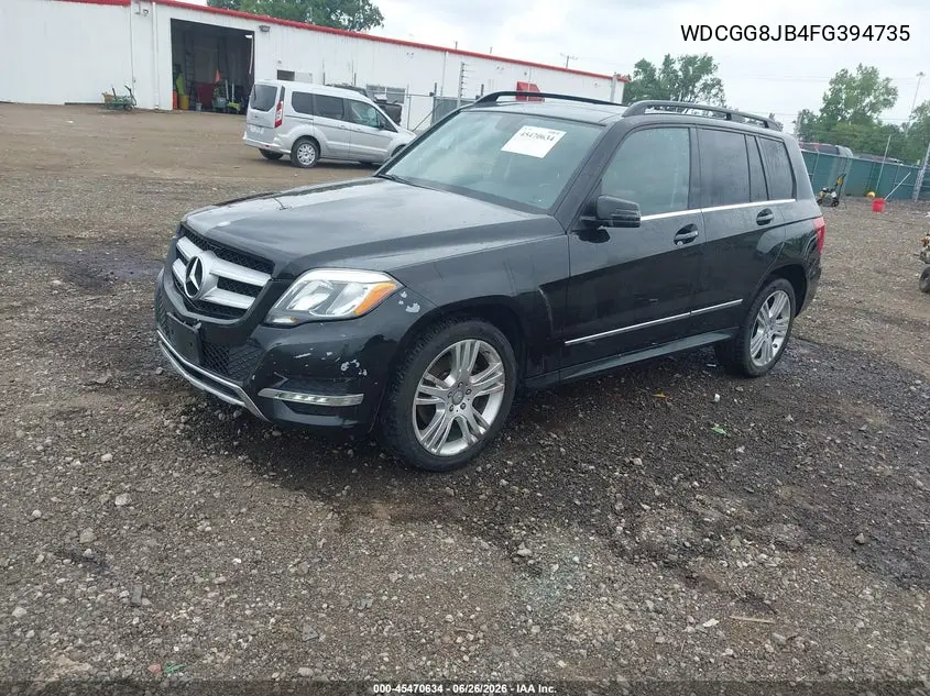 2015 Mercedes-Benz Glk 350 4Matic VIN: WDCGG8JB4FG394735 Lot: 45470634