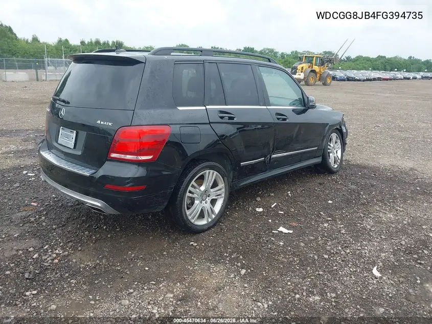 2015 Mercedes-Benz Glk 350 4Matic VIN: WDCGG8JB4FG394735 Lot: 45470634