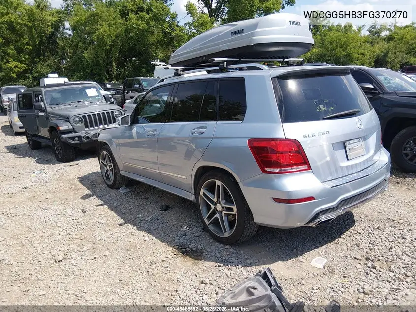 2015 Mercedes-Benz Glk 350 VIN: WDCGG5HB3FG370270 Lot: 45485652