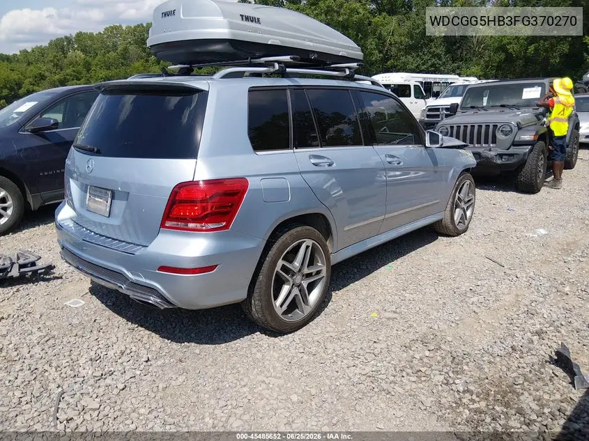 2015 Mercedes-Benz Glk 350 VIN: WDCGG5HB3FG370270 Lot: 45485652