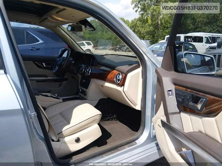 2015 Mercedes-Benz Glk 350 VIN: WDCGG5HB3FG370270 Lot: 45485652