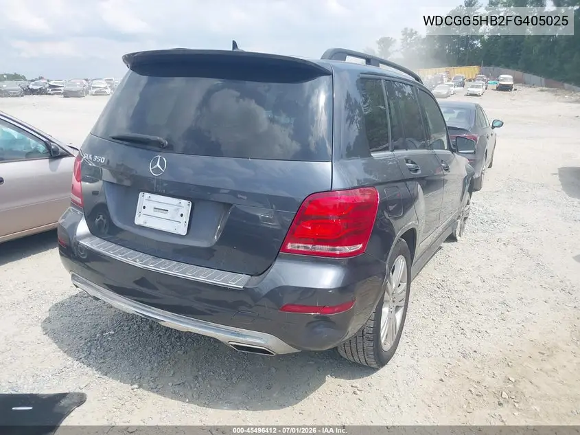 2015 Mercedes-Benz Glk 350 VIN: WDCGG5HB2FG405025 Lot: 45496412