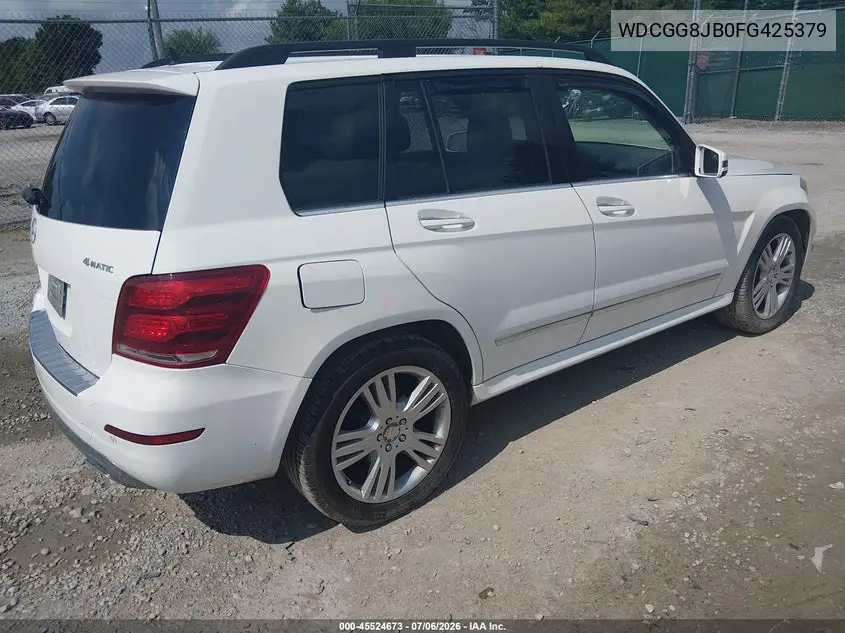 2015 Mercedes-Benz Glk 350 4Matic VIN: WDCGG8JB0FG425379 Lot: 45524673
