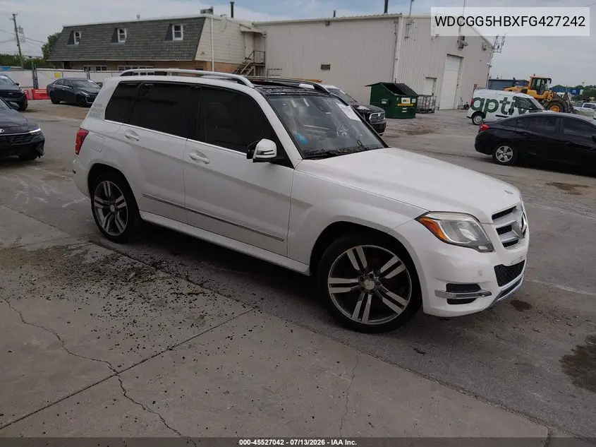 2015 Mercedes-Benz Glk 350 VIN: WDCGG5HBXFG427242 Lot: 45527042