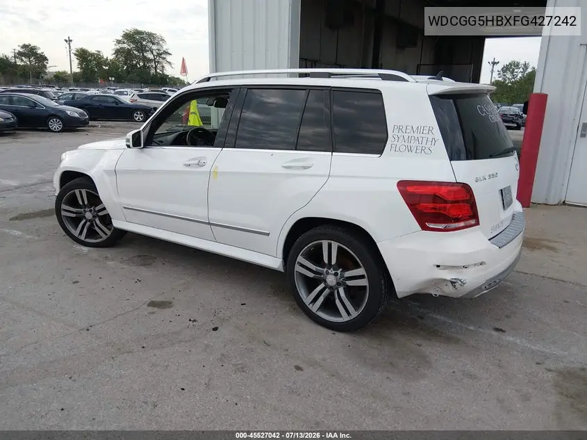2015 Mercedes-Benz Glk 350 VIN: WDCGG5HBXFG427242 Lot: 45527042