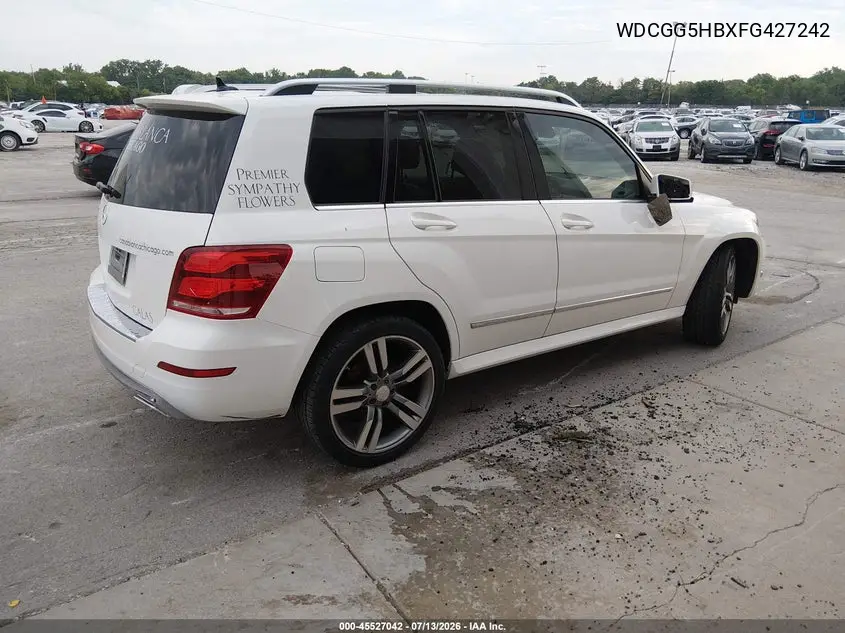 2015 Mercedes-Benz Glk 350 VIN: WDCGG5HBXFG427242 Lot: 45527042