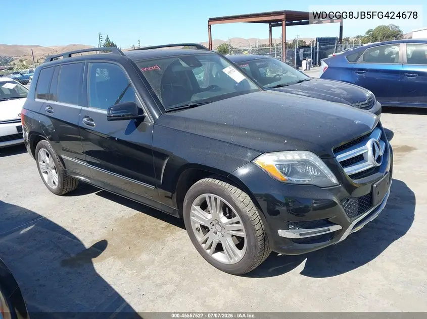 2015 Mercedes-Benz Glk 350 4Matic VIN: WDCGG8JB5FG424678 Lot: 45557527