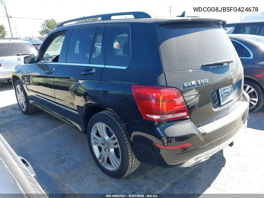 2015 Mercedes-Benz Glk 350 4Matic VIN: WDCGG8JB5FG424678 Lot: 45557527