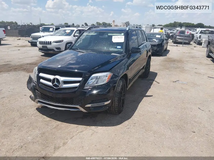 2015 Mercedes-Benz Glk 350 VIN: WDCGG5HB0FG343771 Lot: 45570221