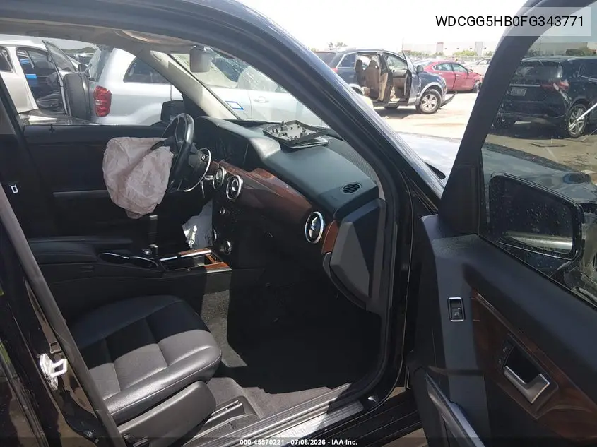2015 Mercedes-Benz Glk 350 VIN: WDCGG5HB0FG343771 Lot: 45570221