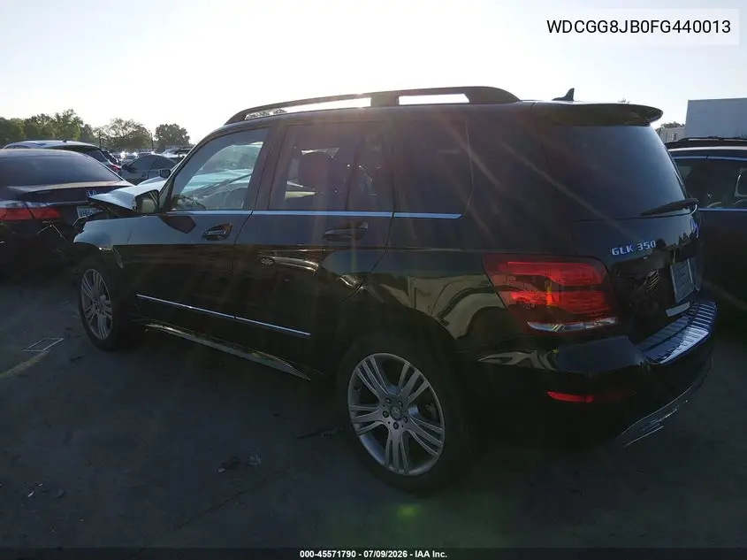 2015 Mercedes-Benz Glk 350 4Matic VIN: WDCGG8JB0FG440013 Lot: 45571790