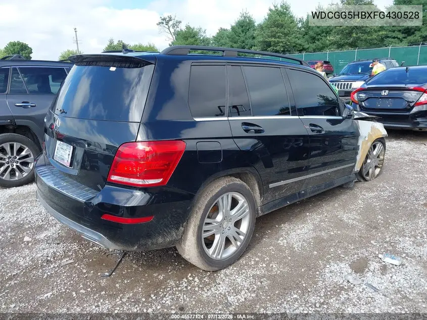 2015 Mercedes-Benz Glk 350 VIN: WDCGG5HBXFG430528 Lot: 45577124