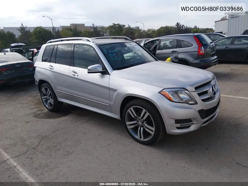 2015 Mercedes-Benz Glk 350 VIN: WDCGG5HB0FG339686 Lot: 45608895