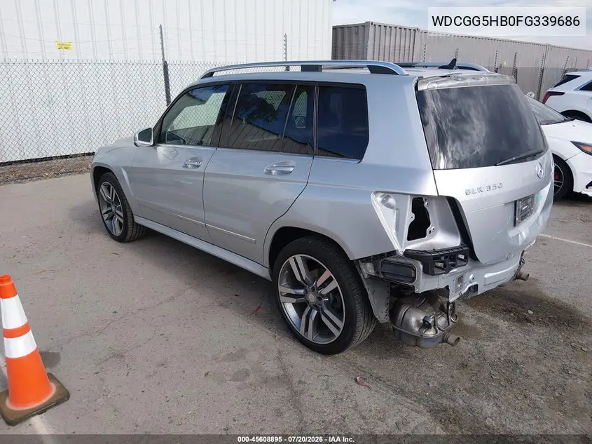 2015 Mercedes-Benz Glk 350 VIN: WDCGG5HB0FG339686 Lot: 45608895