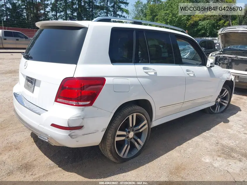 2015 Mercedes-Benz Glk 350 VIN: WDCGG5HB4FG426670 Lot: 45622602
