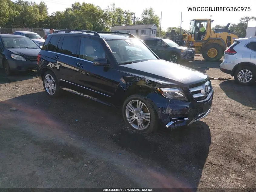 2015 Mercedes-Benz Glk 350 4Matic VIN: WDCGG8JB8FG360975 Lot: 45643861