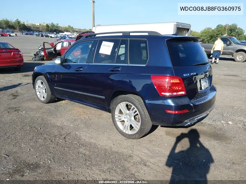 2015 Mercedes-Benz Glk 350 4Matic VIN: WDCGG8JB8FG360975 Lot: 45643861