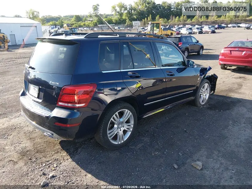 2015 Mercedes-Benz Glk 350 4Matic VIN: WDCGG8JB8FG360975 Lot: 45643861