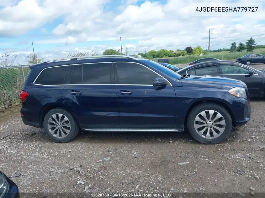 2017 Mercedes-Benz Gls 450 4Matic VIN: 4JGDF6EE5HA779727 Lot: 12628730