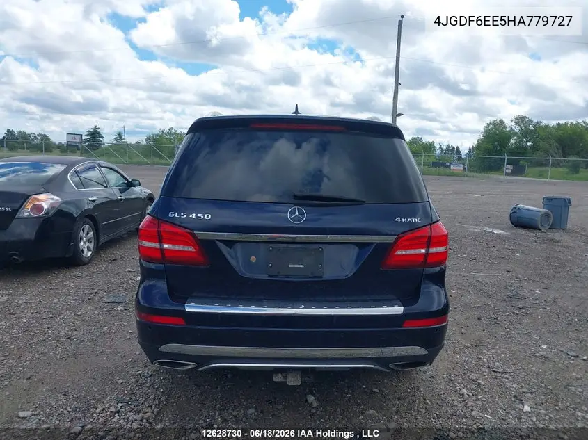 2017 Mercedes-Benz Gls 450 4Matic VIN: 4JGDF6EE5HA779727 Lot: 12628730