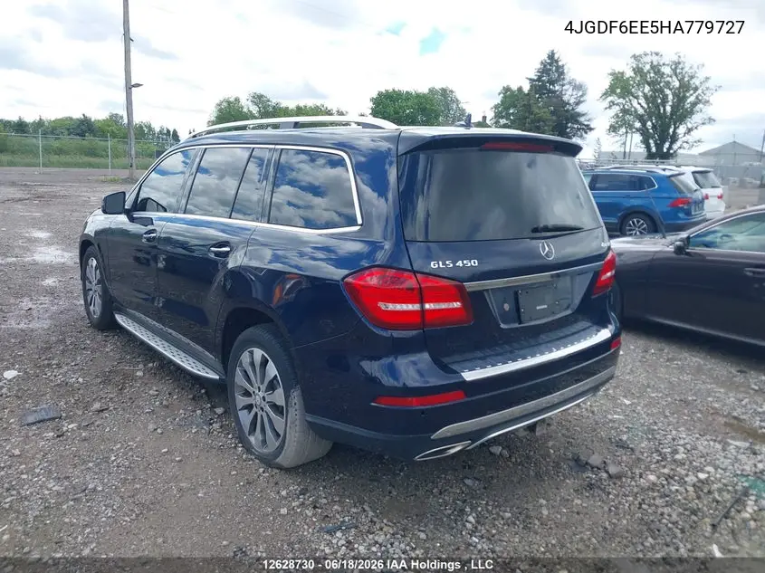 2017 Mercedes-Benz Gls 450 4Matic VIN: 4JGDF6EE5HA779727 Lot: 12628730
