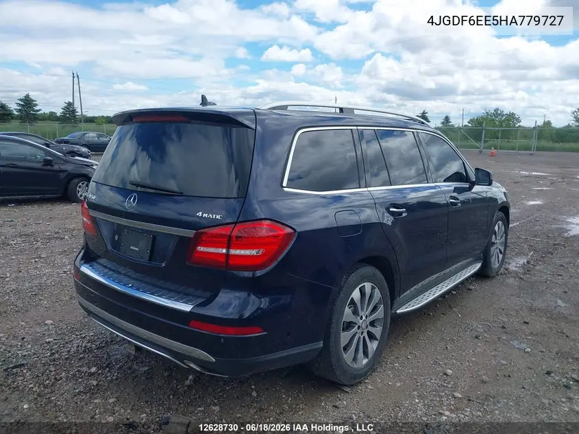 2017 Mercedes-Benz Gls 450 4Matic VIN: 4JGDF6EE5HA779727 Lot: 12628730