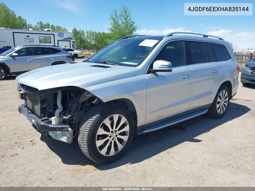2017 Mercedes-Benz Gls 450 4Matic VIN: 4JGDF6EEXHA835144 Lot: 45223041
