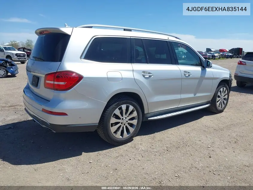 2017 Mercedes-Benz Gls 450 4Matic VIN: 4JGDF6EEXHA835144 Lot: 45223041
