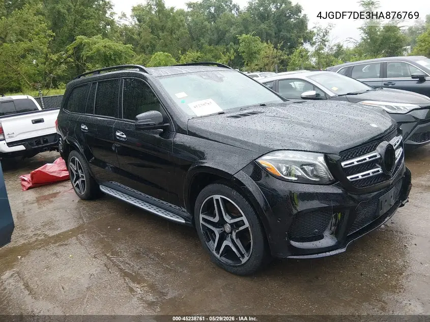 2017 Mercedes-Benz Gls 550 4Matic VIN: 4JGDF7DE3HA876769 Lot: 45238761