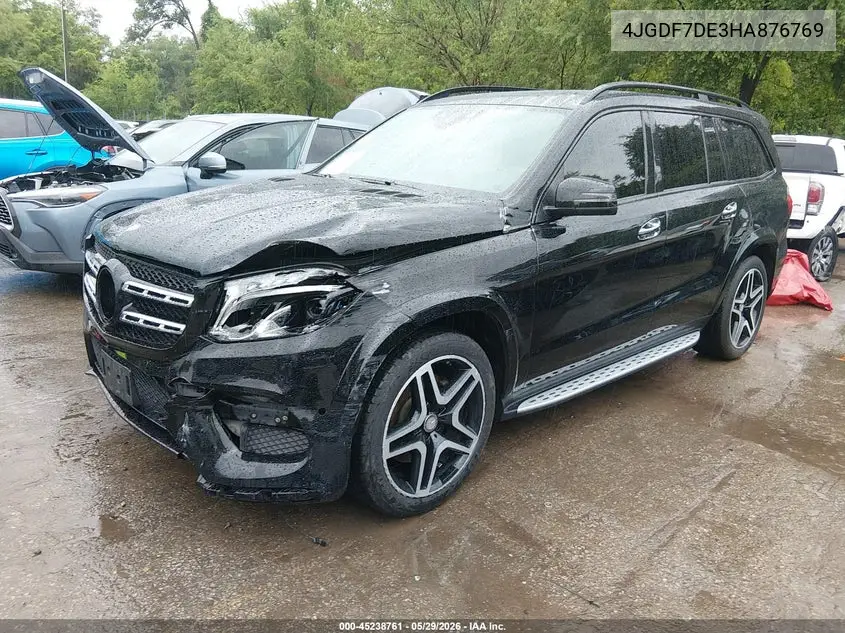 2017 Mercedes-Benz Gls 550 4Matic VIN: 4JGDF7DE3HA876769 Lot: 45238761