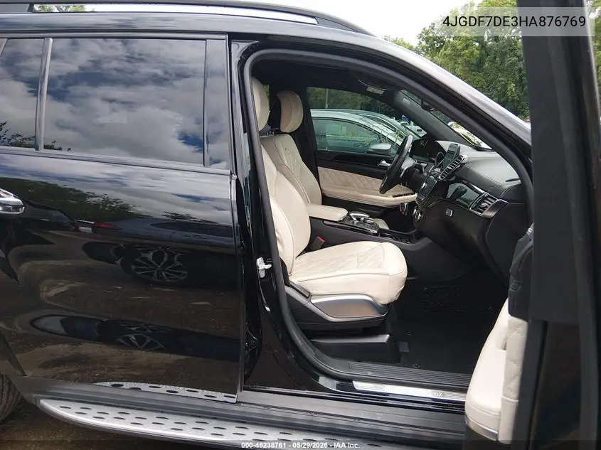 2017 Mercedes-Benz Gls 550 4Matic VIN: 4JGDF7DE3HA876769 Lot: 45238761
